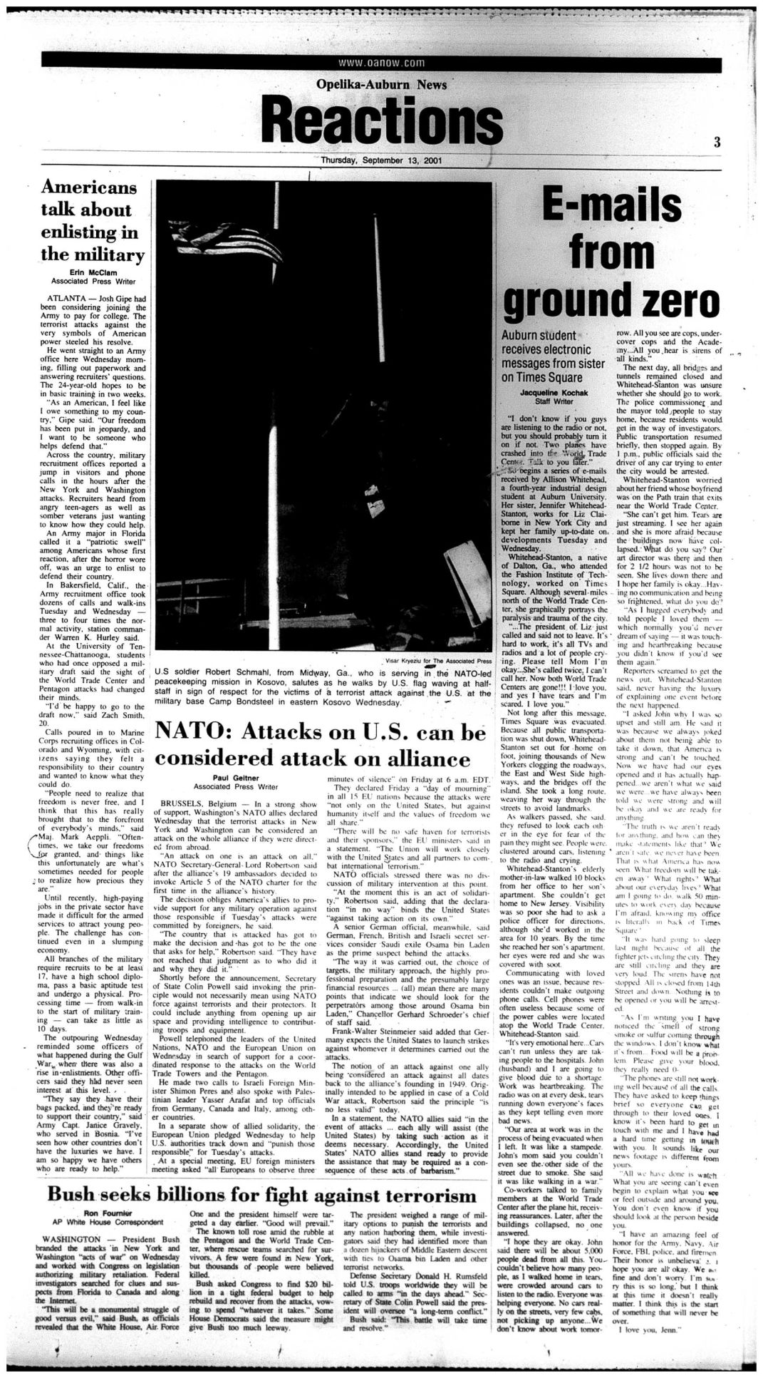 Thursday, Sept. 13, 2001